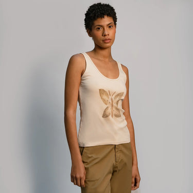 womens organic cotton ecoprint tank top color ecoprint