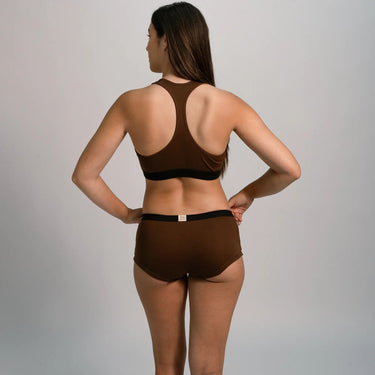 Women's Organic Pima Cotton Panties color brown