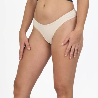 Women's Organic Pima Cotton Thongs color undyed