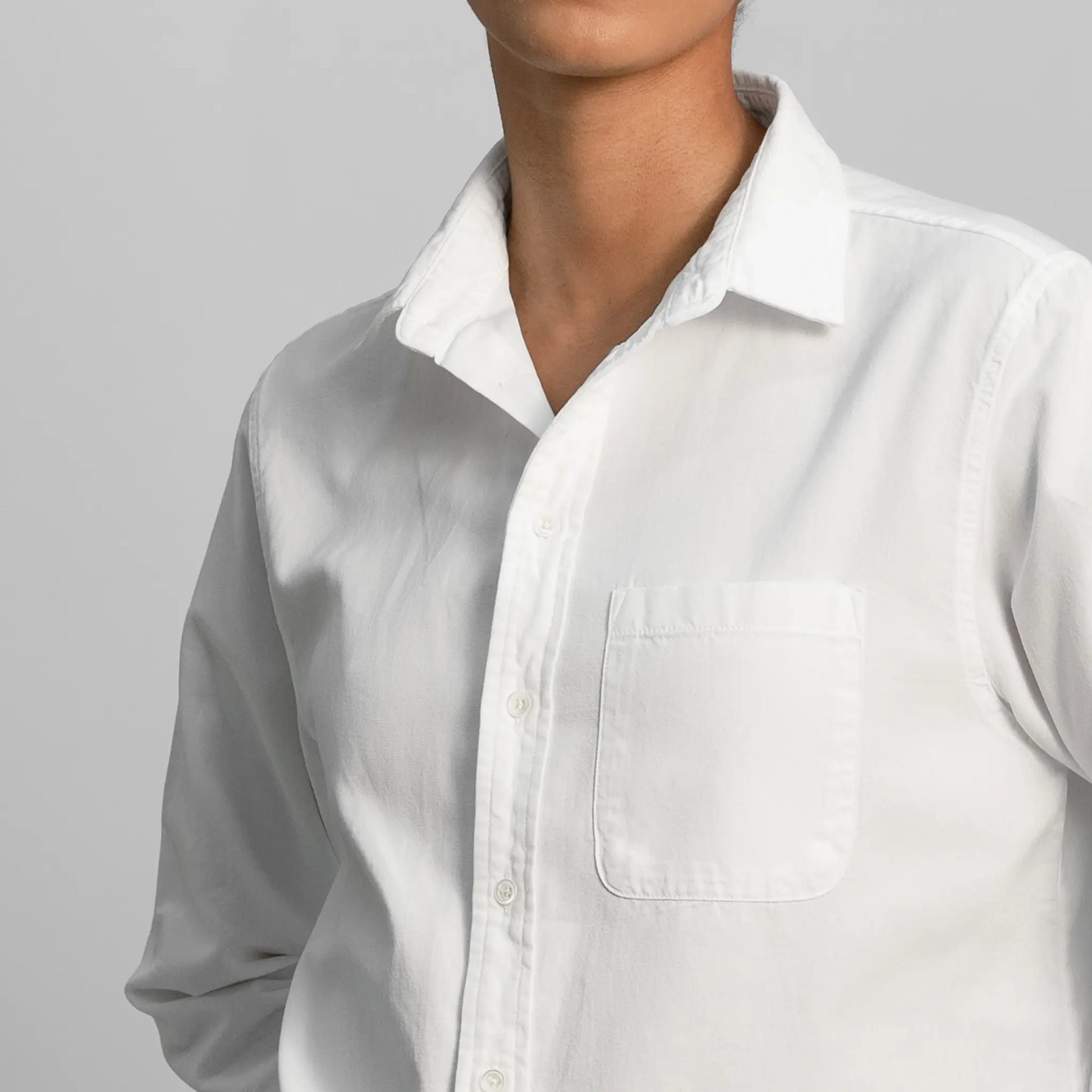 womens organic pima classic shirt color white
