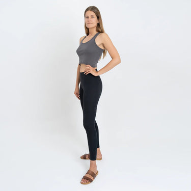 Women's Organic Pima Cotton Short Tank color gray
