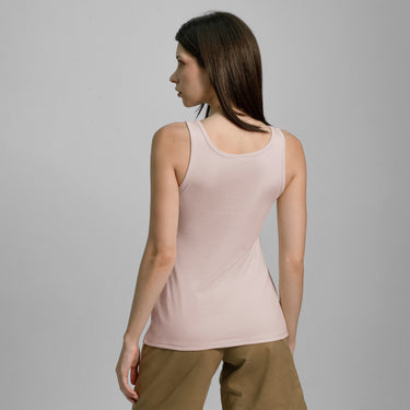 womens comfortable fit tank top color Pale Pink