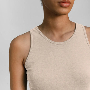 womens plastic free bodycon dress color undyed