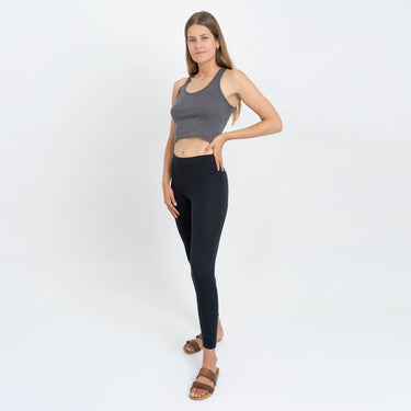 Women's Organic Pima Cotton Short Tank color gray
