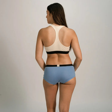 Women's Organic Pima Cotton Panties color sky blue