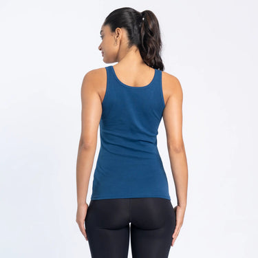 Women's Organic Pima Cotton Tank Top color natural blue