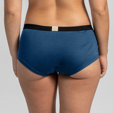 Women's Organic Pima Cotton Panties color natural blue