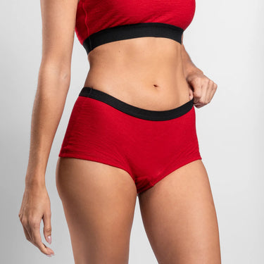 womens smooth pima cotton panties ultralight color red