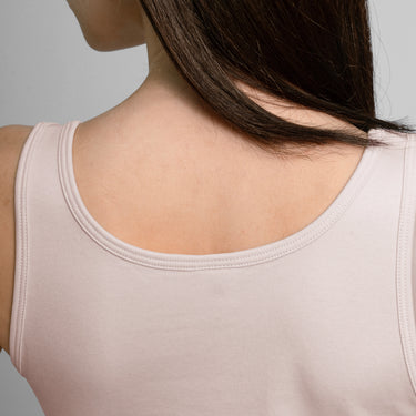 womens comfortable fit tank top color Pale Pink