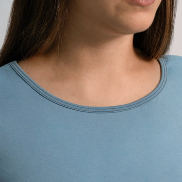Women's Organic Pima Cotton T-Shirt color sky blue