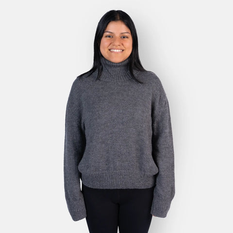 Women's Alpaca Wool Turtleneck Sweater