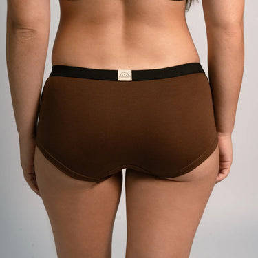 Women's Organic Pima Cotton Panties color brown