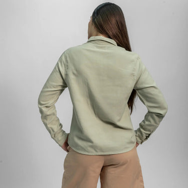 Women’s Organic Pima Cotton Classic Shirt - Lightweight color celadon tint