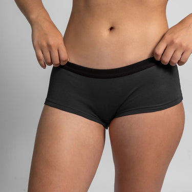 Women's Organic Pima Cotton Panties color black