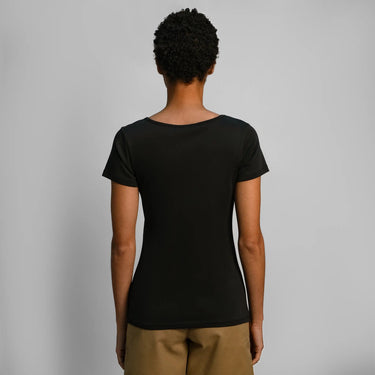 Women's Organic Pima Cotton T-Shirt color black