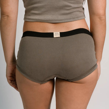 Women's Organic Pima Cotton Panties color natural gray