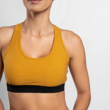womens ultra soft sports bra ultralight color gold