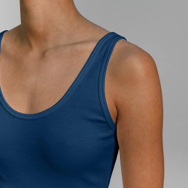 womens ultra soft tank dress color natural blue
