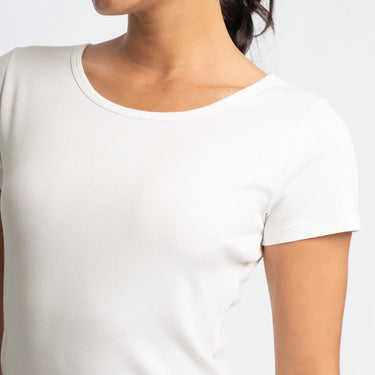 Women's Organic Pima Cotton T-Shirt color white