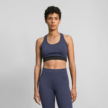 Women's Organic Pima Cotton Bralette - Deep Cobalt