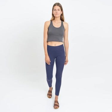 Women's Organic Pima Cotton Leggings - Deep Cobalt