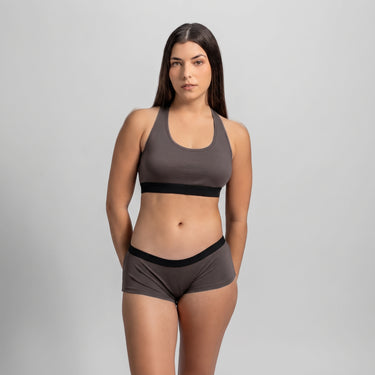 Women's Organic Pima Cotton Panties - Ash Brown