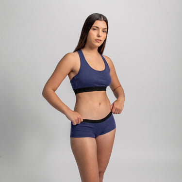 Women's Organic Pima Cotton Panties - Deep Cobalt