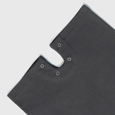 baby boys sustainable sleeveless romper color gray