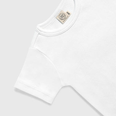 babys 100 cotton tee color white