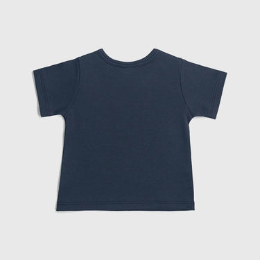 babys eco friendly tee color navy blue