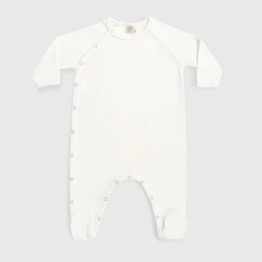 babys non toxic footie pajamas color Undyed