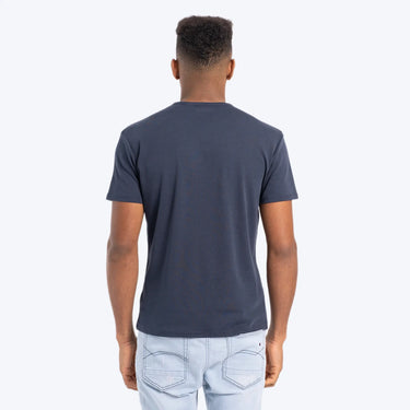 mens comfortable fit tshirt crew neck color navy blue