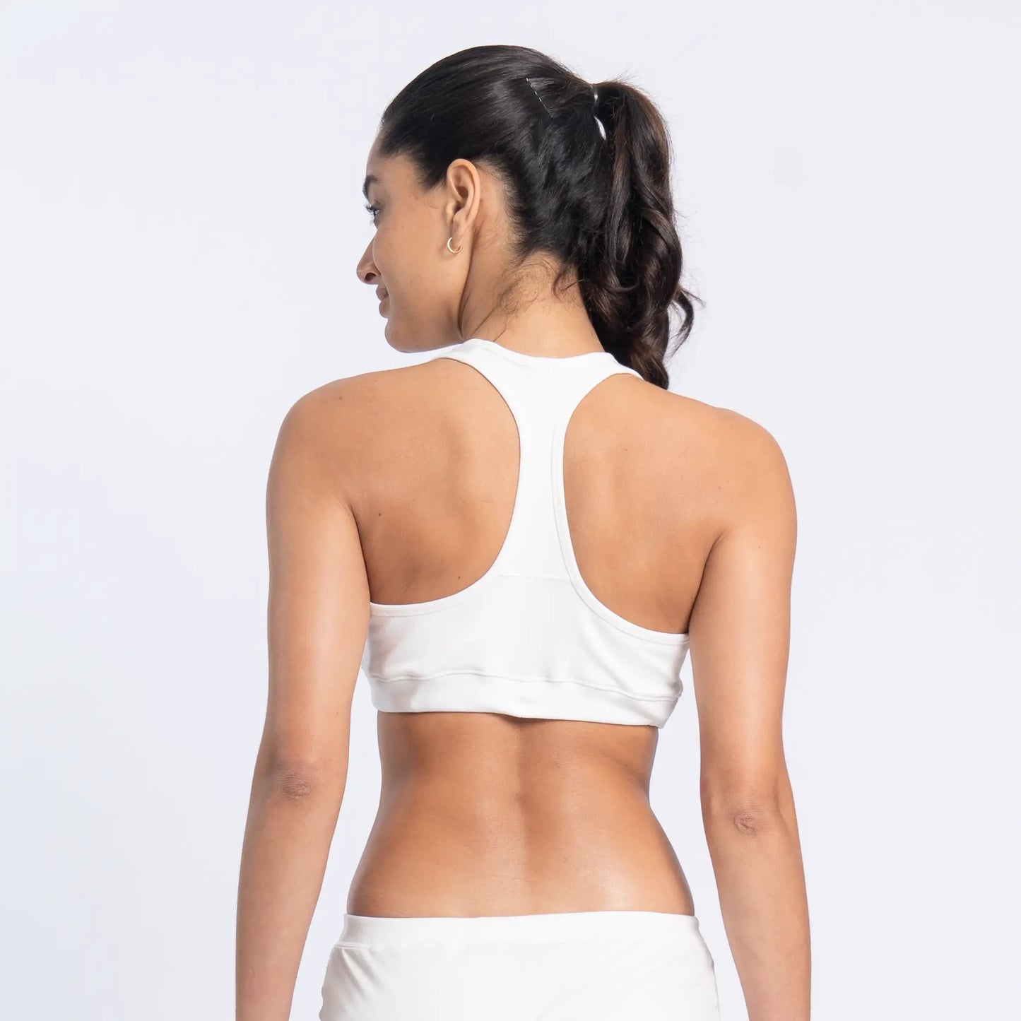 Women's Organic Pima Cotton Bralette color white