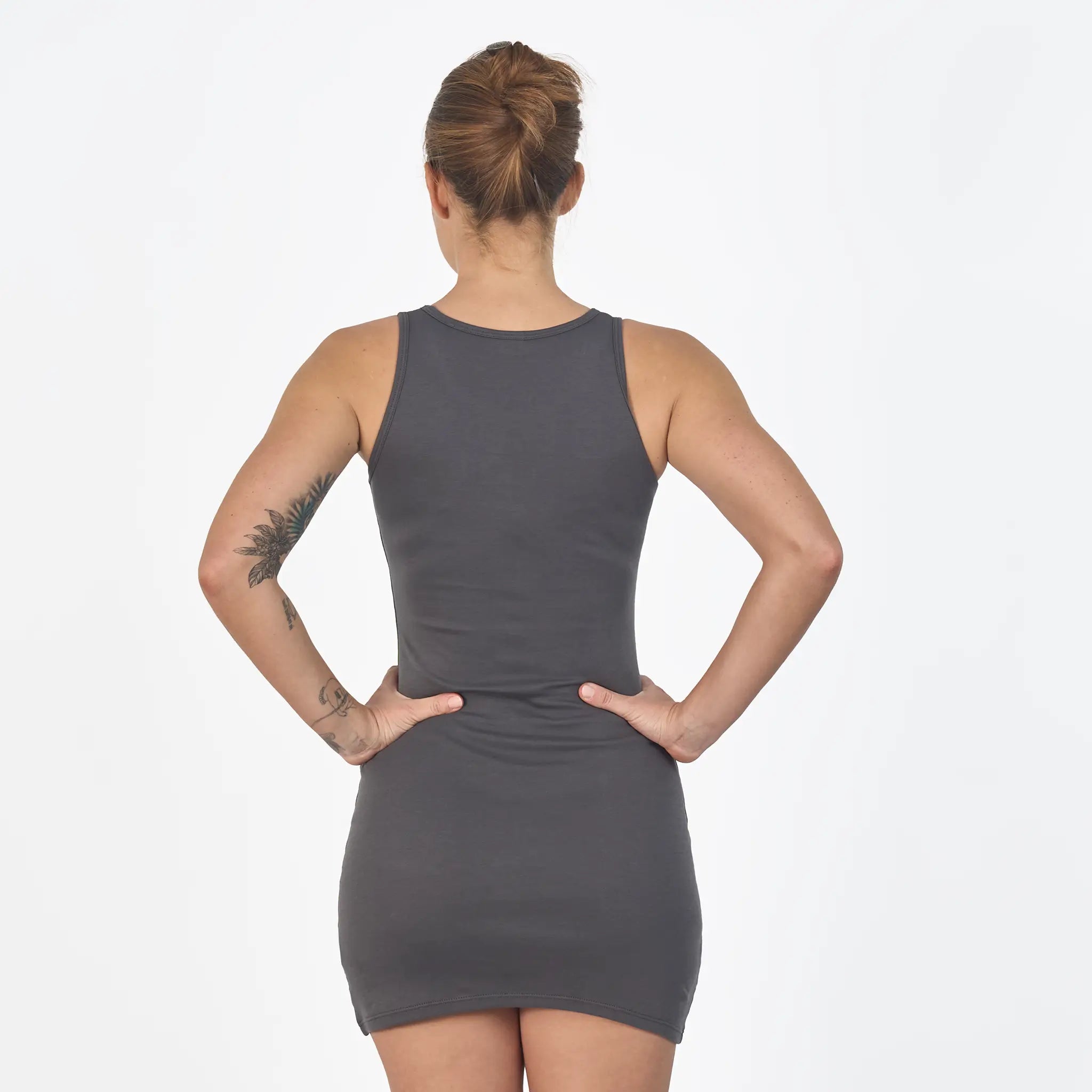 Women's Organic Pima Cotton Bodycon Dress Gray / XS